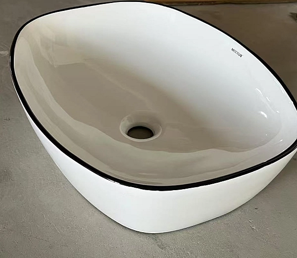 Раковина накладна Mixxus Premium DIVERSE-0109 EDGE BLACK 500х380х140mm (MP6549) - Фото - 3