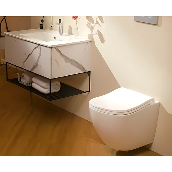 Унітаз підвісний ергономічний Koer TT-0101-T3 520x360x360mm система змиву TORNADO 3.0 (KR5615) - Фото - 12