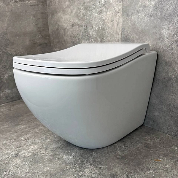 Унітаз підвісний ергономічний Koer TT-0101-T3 520x360x360mm система змиву TORNADO 3.0 (KR5615) - Фото - 10