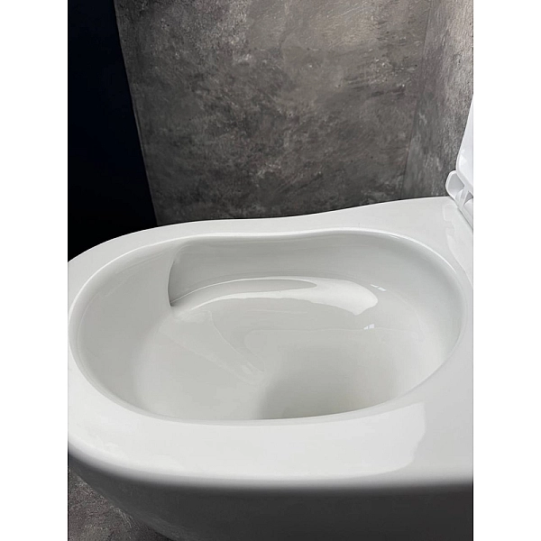 Унітаз підвісний ергономічний Koer TT-0101-T3 520x360x360mm система змиву TORNADO 3.0 (KR5615) - Фото - 9