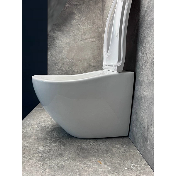 Унітаз підвісний ергономічний Koer TT-0101-T3 520x360x360mm система змиву TORNADO 3.0 (KR5615) - Фото - 14