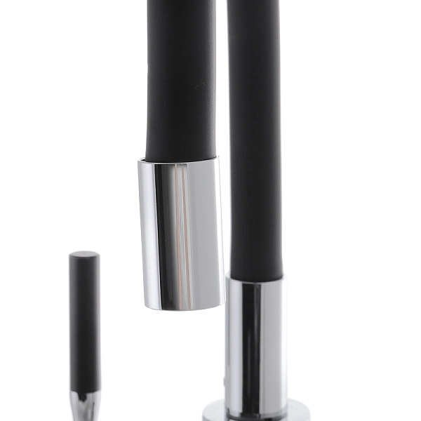 Змішувач для кухні з силіконовим виливом Mixxus Premium RIO 011 Чорний (MI5815) - Фото - 3