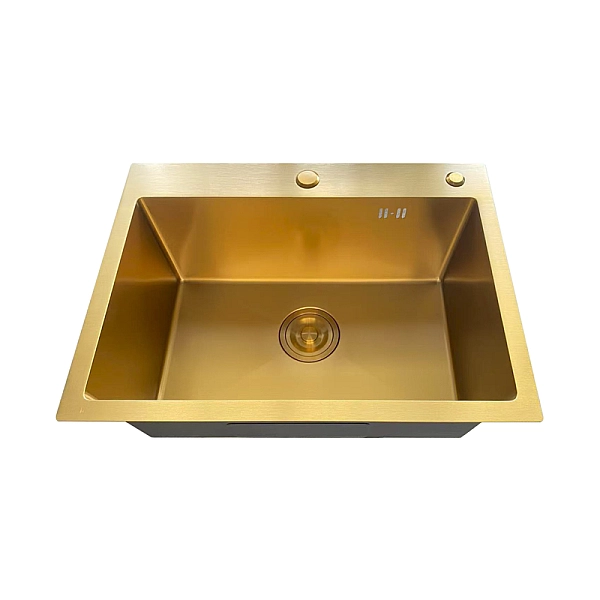 Мийка Mixxus MH5843 Micro Decor Brushed Gold (3.0/0.8) з нерж. сталі (колір матове золото) (MI8218) - Фото - 3