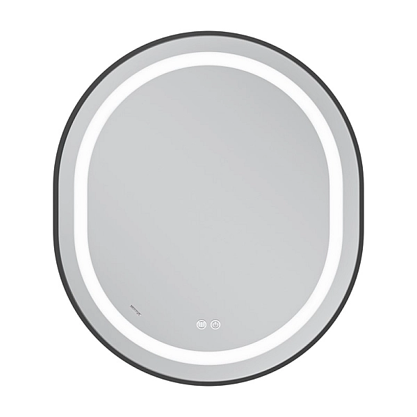 Дзеркало Mixxus Premium ELLIPSE MV05-80x70-Reverse BLACK з Led Touch, Anti-fog, димером (3-6,5kK) (MP6646) - Фото - 13
