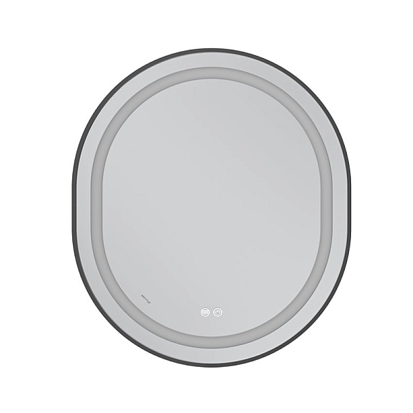 Дзеркало Mixxus Premium ELLIPSE MV05-80x70-Reverse BLACK з Led Touch, Anti-fog, димером (3-6,5kK) (MP6646) - Фото - 9