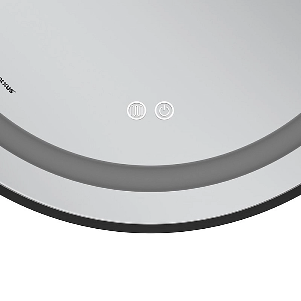Дзеркало Mixxus Premium ELLIPSE MV05-80x70-Reverse BLACK з Led Touch, Anti-fog, димером (3-6,5kK) (MP6646) - Фото - 10