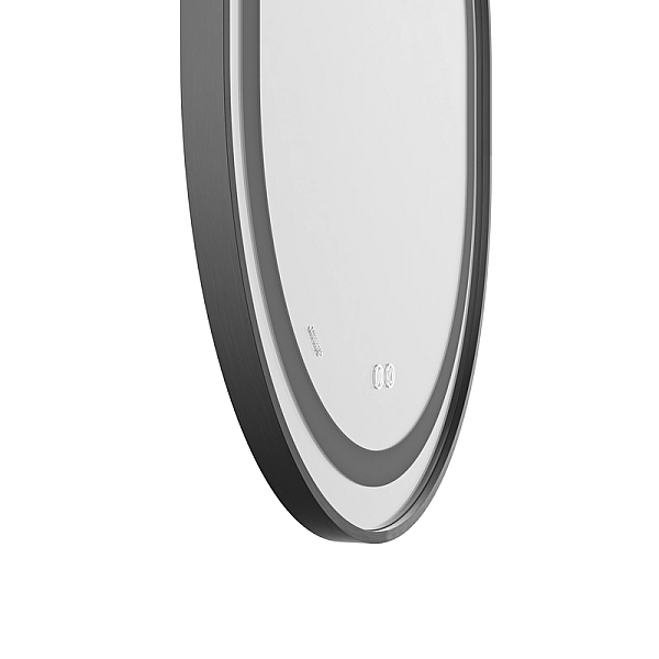 Дзеркало Mixxus Premium ELLIPSE MV05-80x70-Reverse BLACK з Led Touch, Anti-fog, димером (3-6,5kK) (MP6646) - Фото - 11