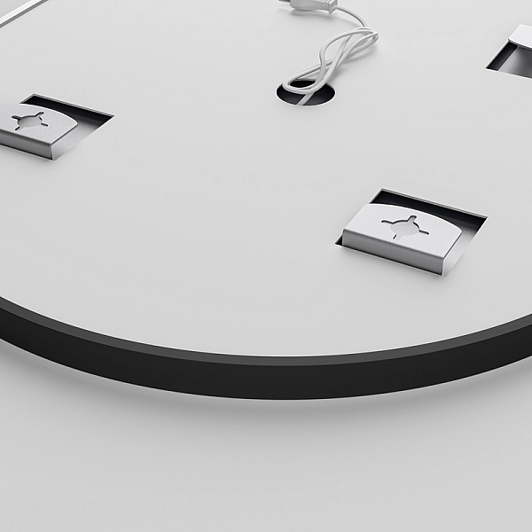 Дзеркало Mixxus Premium ELLIPSE MV05-80x70-Reverse BLACK з Led Touch, Anti-fog, димером (3-6,5kK) (MP6646) - Фото - 5