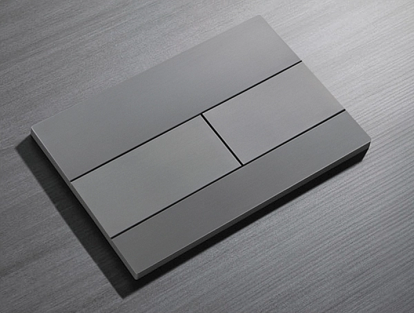 Панель змиву Koer KT-0603-07 240x160x10mm пластикова, кнопка лінійна (KR5321) - Фото - 2