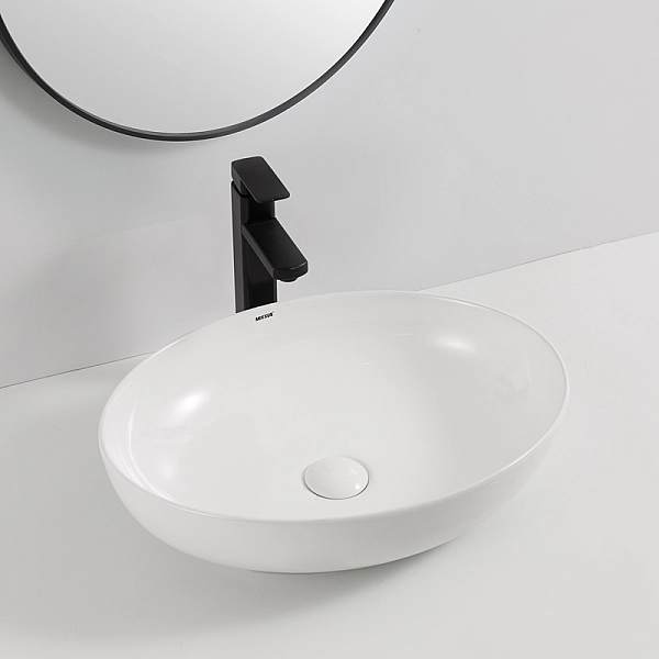 Раковина накладна Mixxus Premium ELLIPSE-0102 515х400х130mm (MP6551) - Фото - 5