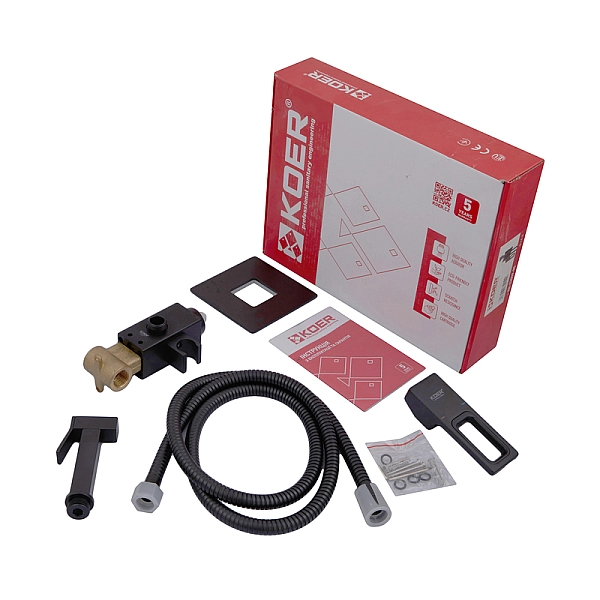 Змішувач для гігієнічного душу Koer KB-23009-05 (Колір чорний) (KR3511) - Фото - 2