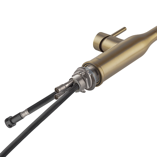 Змішувач для кухні Koer KI-70004-12 з висувним виливом (нерж. сталь) (KR5004) - Фото - 4