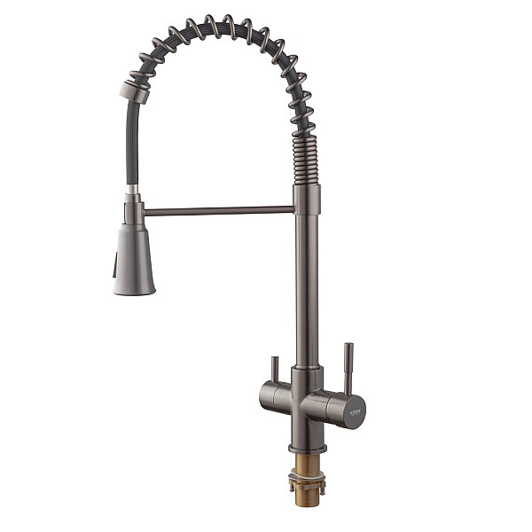 Змішувач для кухні Koer KB-72025-07 з виходом для питної води (вилив - пружина) (KR5016) - Фото - 6