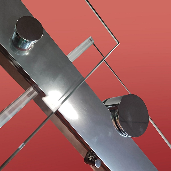 Двері в нішу Koer SR SD01-140x200-TR-01 прозоре скло Easy Clean 8мм, хром (KR5380) - Фото - 19