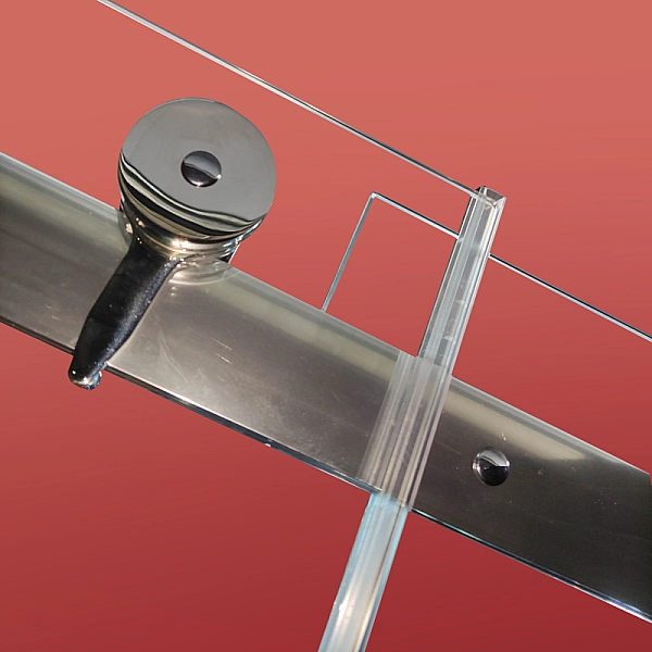 Двері в нішу Koer SR SD01-140x200-TR-01 прозоре скло Easy Clean 8мм, хром (KR5380) - Фото - 15