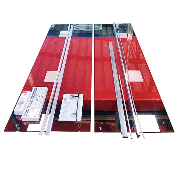 Двері в нішу Koer SR SD01-140x200-TR-01 прозоре скло Easy Clean 8мм, хром (KR5380) - Фото - 4