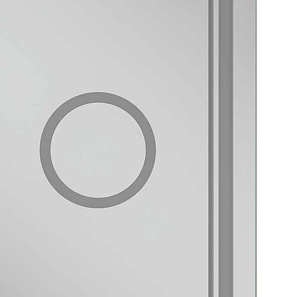 Дзеркало Mixxus Premium QUADRO MR20-100x80 з Led Touch, Anti-fog, димером, регулятором яскравості, лінзою (MP6623) - Фото - 2