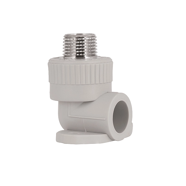 Уголок PPR Blue Ocean настенный с креплением 20х1/2", 90° НР - Фото - 3