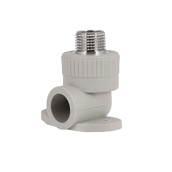 Уголок PPR Blue Ocean настенный с креплением 20х1/2", 90° НР - Фото - 4