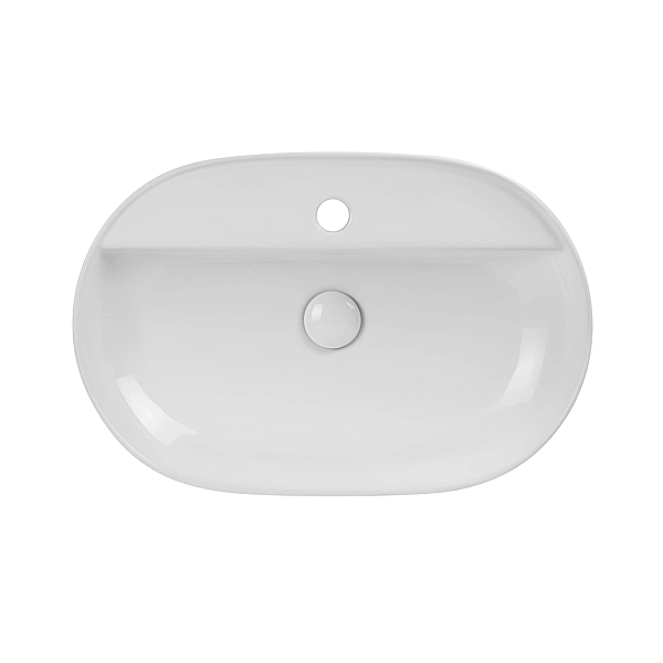 Раковина накладна Mixxus Premium ELLIPSE-0204 600х380х115mm з отвором під змішувач (MP6679) - Фото - 4