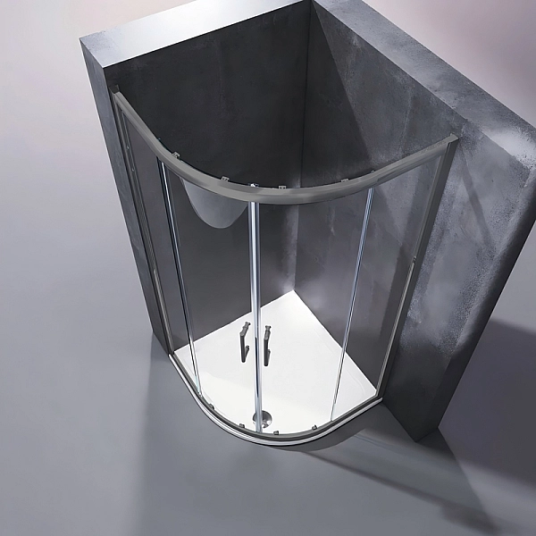 Душова кабіна без піддону Koer SR SC04-90x90x195-TR-07 прозоре скло Easy Clean 5мм, графіт (KR5362) - Фото - 6