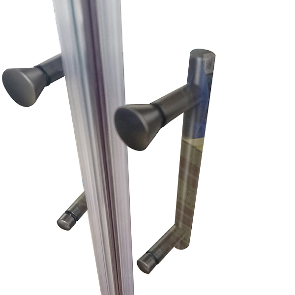 Душова кабіна без піддону Koer SR SC04-90x90x195-TR-07 прозоре скло Easy Clean 5мм, графіт (KR5362) - Фото - 2