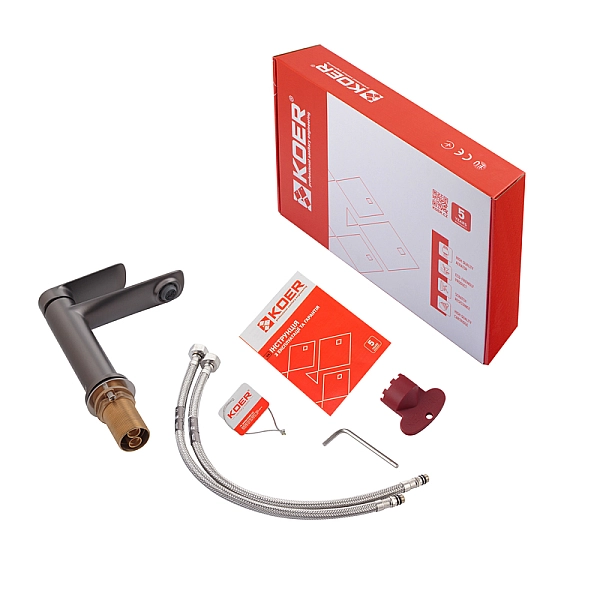 Змішувач для умивальника Koer KB-10028-07 (KR5292) - Фото - 6