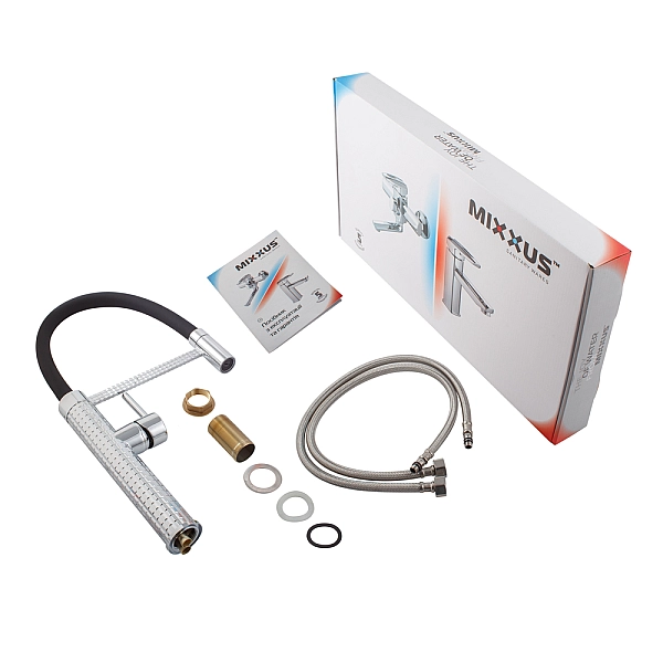 Змішувач для кухні Mixxus Premium Oliwer 017 REFL.BLACK (MI6965) - Фото - 2