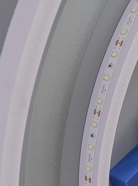 Дзеркало Mixxus PLAIN MC02-60-CASE з Led Touch, Anti-fog, димером, регулятором яскравості, годинником (MI6661) - Фото - 6