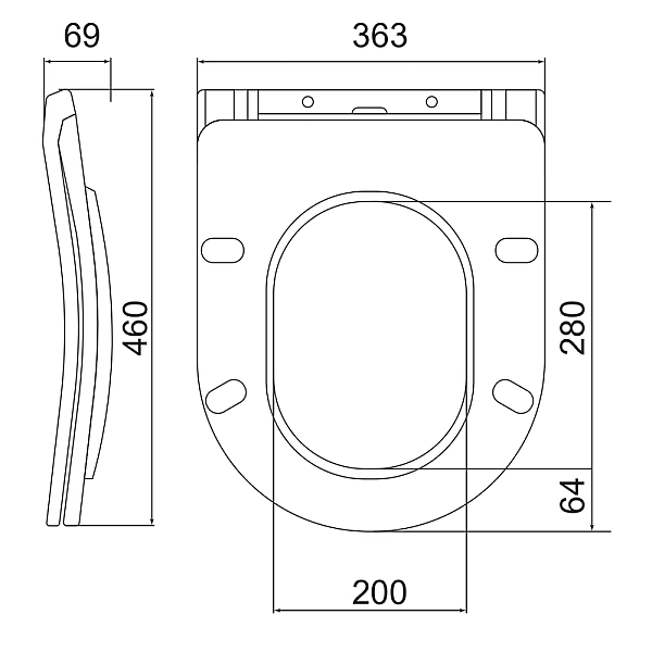 Унітаз-компакт ергономічний Koer TT-0201-T3 675x390x860mm система змиву TORNADO 3.0 (KR5613) - Фото - 8
