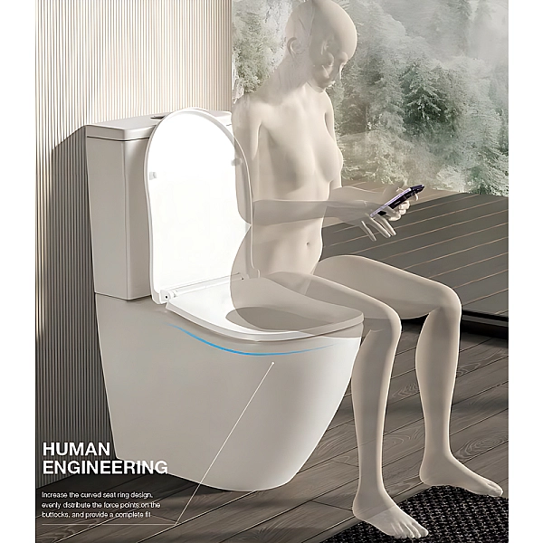 Унітаз-компакт ергономічний Koer TT-0201-T3 675x390x860mm система змиву TORNADO 3.0 (KR5613) - Фото - 4