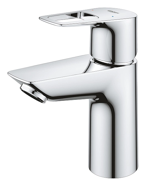 Одноважільний змішувач для раковини S-Size Grohe BauLoop New з нажимним донним клапаном (23878001) - Фото - 5