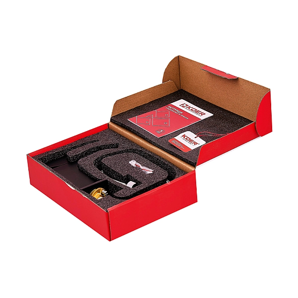 Змішувач для умивальника Koer KB-12007-05 (Колір чорний) (KR3443) - Фото - 4