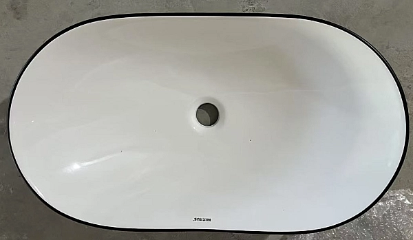 Раковина накладна Mixxus Premium WAVE-0105 EDGE BLACK 620х360х160mm (MP6556) - Фото - 8