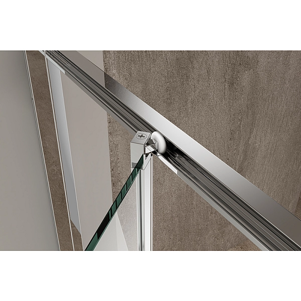 Душова кабіна без піддону Koer SR SC09-90x90x200-L-TR-01 прозоре скло Easy Clean 6мм Хром (KR5683) - Фото - 4