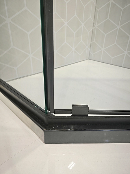 Душова кабіна без піддону Koer SR SC06-90x90x200-TR-07 прозоре скло Easy Clean 8мм, графіт (KR5366) - Фото - 9