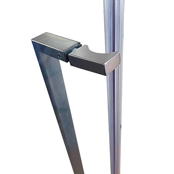 Душова кабіна без піддону Koer SR SC06-90x90x200-TR-07 прозоре скло Easy Clean 8мм, графіт (KR5366) - Фото - 5