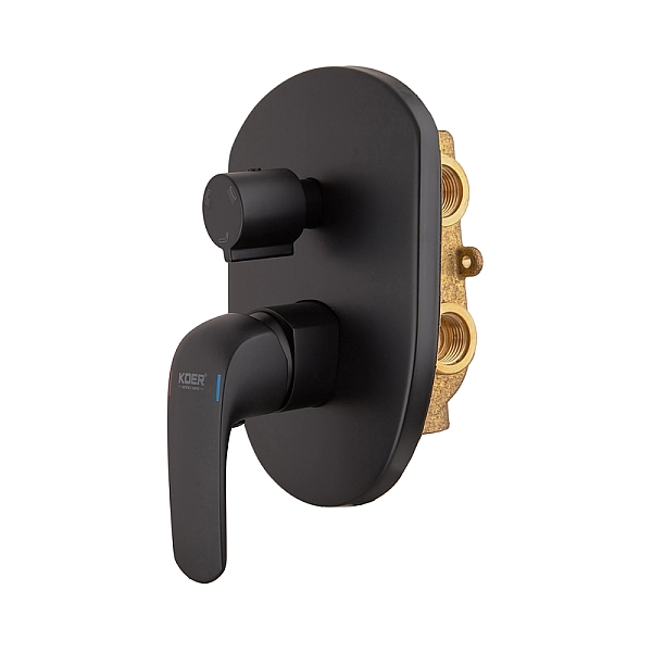 Вбудована душова система із змішувачем Koer KB-64008-05 (Колір чорний) (KR3477) - Фото - 8