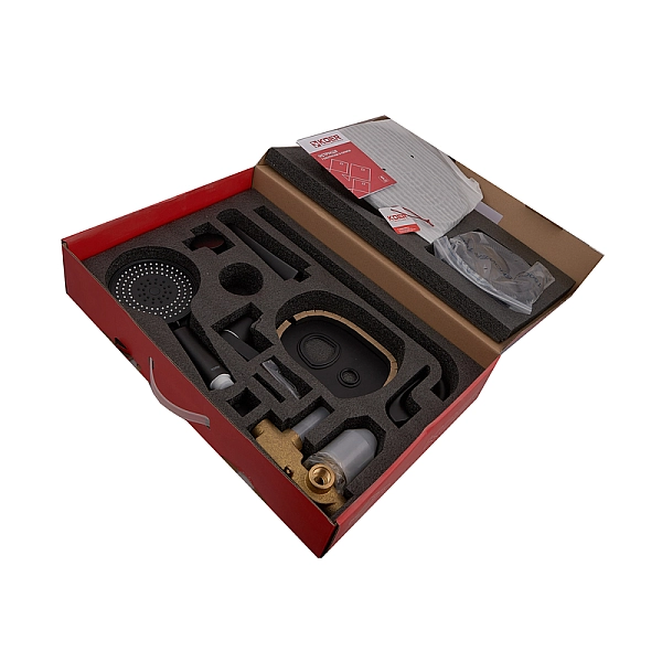 Вбудована душова система із змішувачем Koer KB-64008-05 (Колір чорний) (KR3477) - Фото - 2