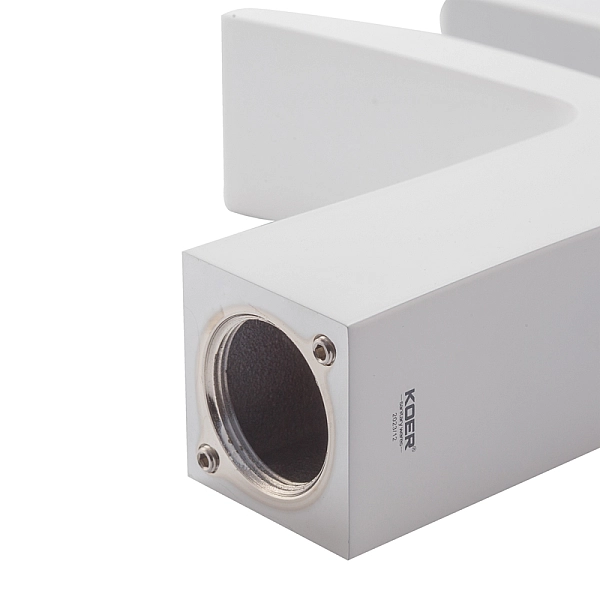 Змішувач для умивальника Koer KB-14007-04 водоспад (Колір хром+білий) (KR5155) - Фото - 3