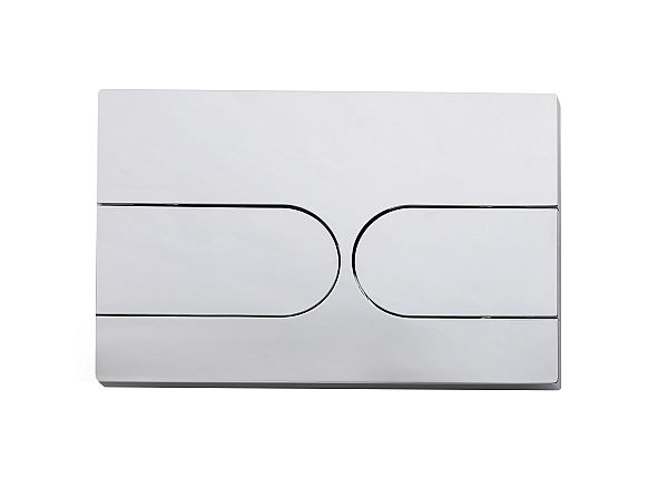 Панель змиву Koer KT-0604-01 240x160x10mm пластикова, кнопка закруглена (KR5323) - Фото - 3