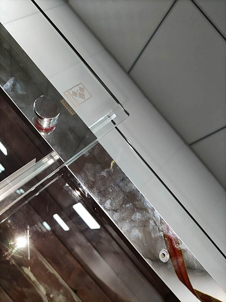 Двері в нішу Koer SR SD02-120x200-TR-01 прозоре скло Easy Clean 8мм, хром (KR5384) - Фото - 8