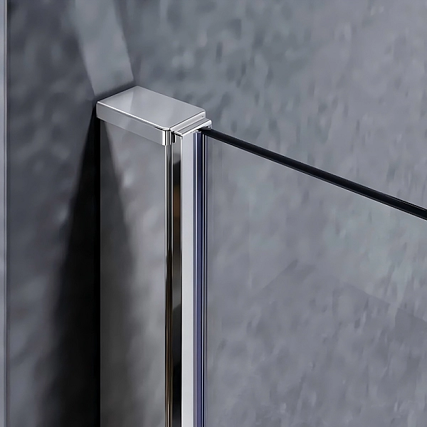 Шторки скляні на ванну Koer SR BS05-90x140-TR-01 прозоре скло Easy Clean 6мм, хром (KR5372) - Фото - 10