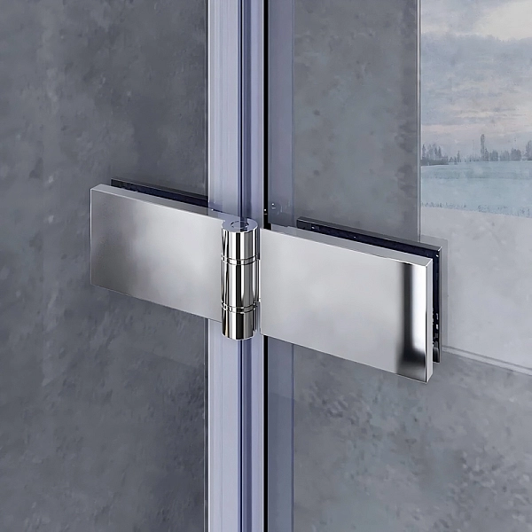 Шторки скляні на ванну Koer SR BS05-90x140-TR-01 прозоре скло Easy Clean 6мм, хром (KR5372) - Фото - 4