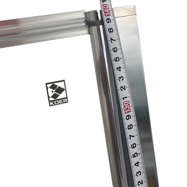 Шторки скляні на ванну Koer SR BS05-90x140-TR-01 прозоре скло Easy Clean 6мм, хром (KR5372) - Фото - 5