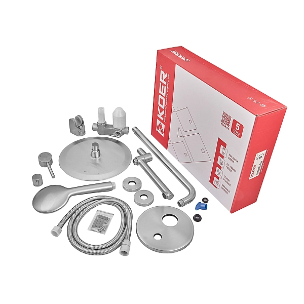 Вбудована душова система Koer KI-66018-02 (з нерж. сталі) (Колір нерж) (KR4794) - Фото - 7