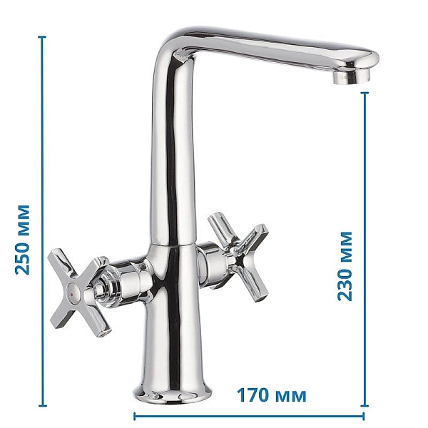 Змішувач для кухні Haiba Oxford 011 (HB0343) - Фото - 2