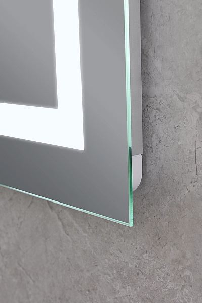 Дзеркало Mixxus HARD MR06-60x80-CASE з Led Touch, Anti-fog, димером, регулятором яскравості, годинником (MI7157) - Фото - 6