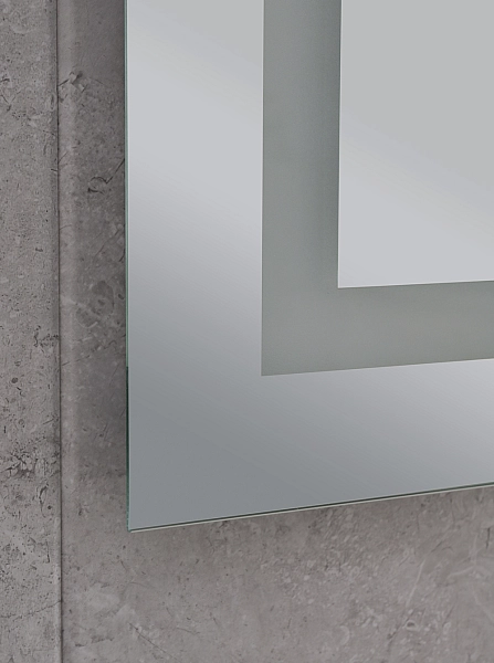 Дзеркало Mixxus HARD MR06-60x80-CASE з Led Touch, Anti-fog, димером, регулятором яскравості, годинником (MI7157) - Фото - 3