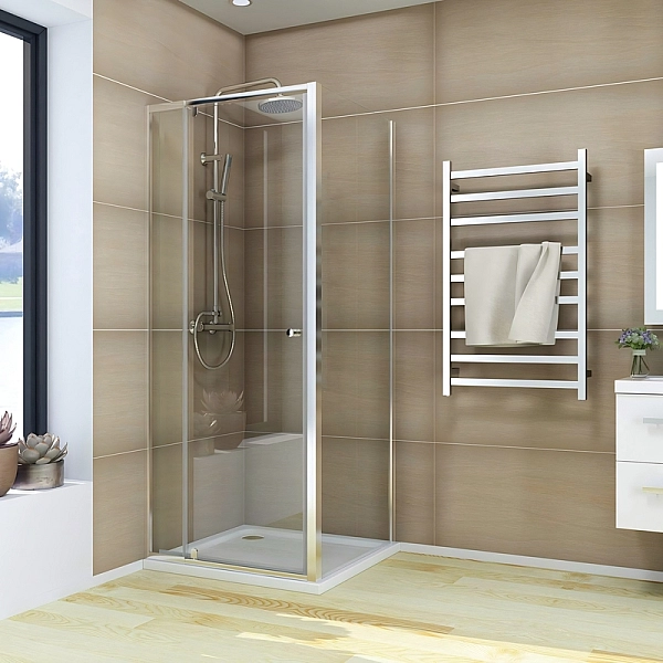 Душова кабіна без піддону Koer SR SC05-90x90x195-TR-01 прозоре скло Easy Clean 6мм, хром (KR5363) - Фото - 6